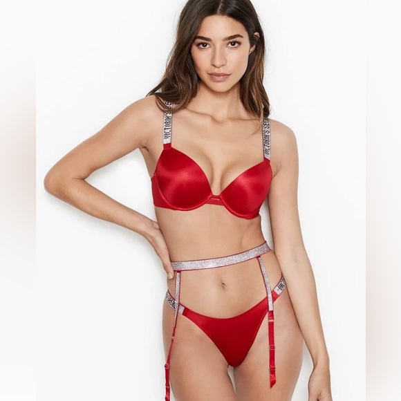 Victoria Secret Shine Strap garter belt -Size M/L - Picture 5 of 5